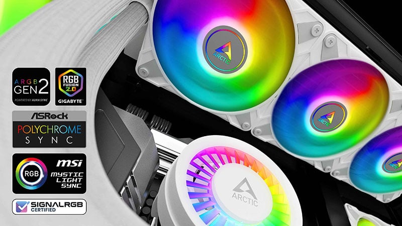 ARCTIC COOLING Liquid Freezer III 360 A-RGB (White) All-in-One CPU Water Cooler